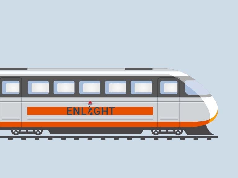 Zug symbolisiert Mobilität für Studierende in Europa