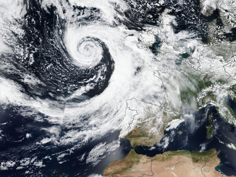 Jetstream Satelittenaufnahme